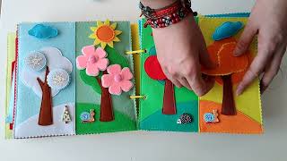 Мягкая книжка из фетра 0+. Quiet book felt