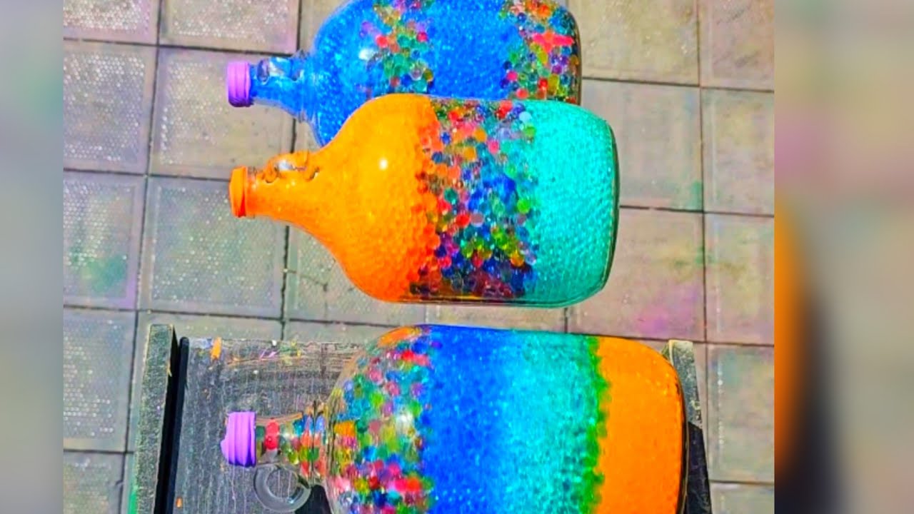 Breaking Glass Bottles! Crushing Crunchy & Soft Things #asmrsounds #satisfying