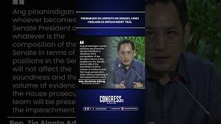 Pagbabago sa liderato ng Senado, hindi hadlang sa impeachment trial