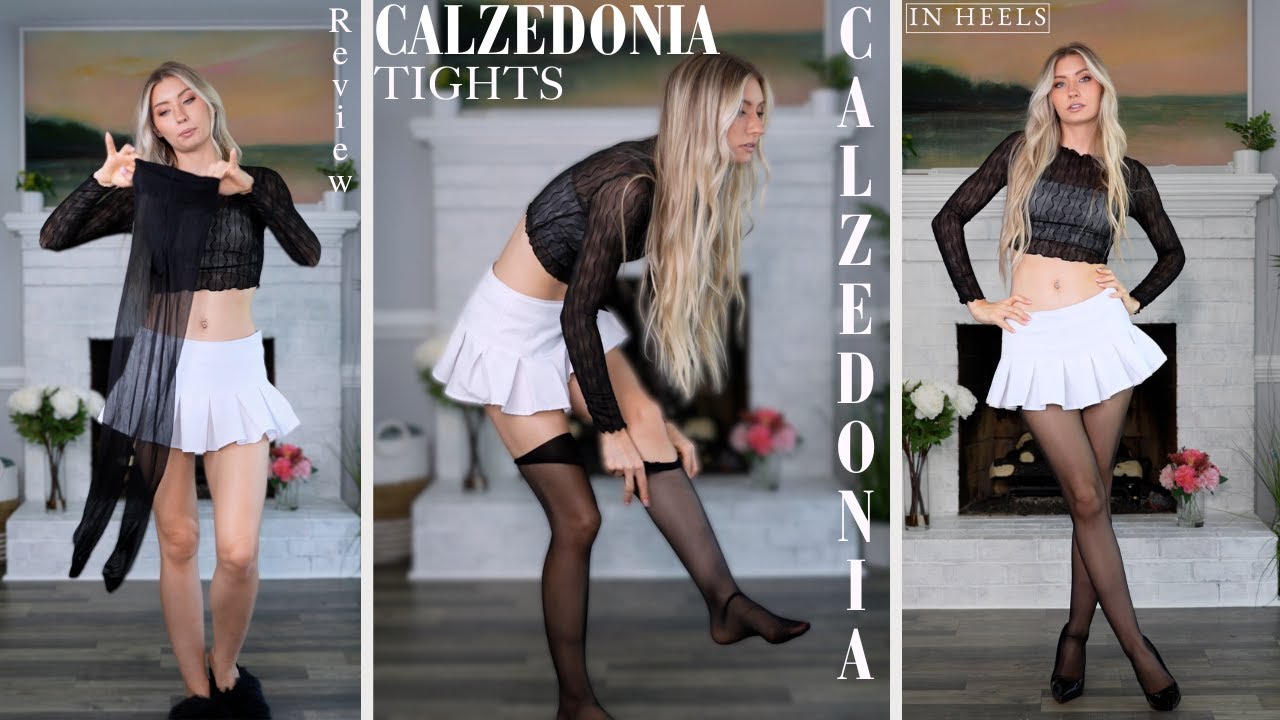 Мини-юбка + колготки Calzedonia на каждый день | Примерка наряда