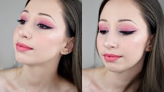 Easy pink smokey eye makeup tutorial for summertime | Vasilikis Beauty Tips