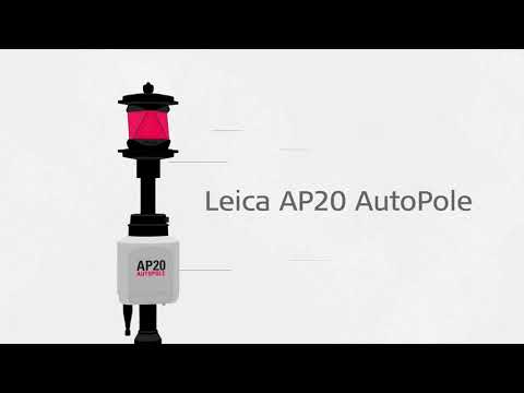 Leica AP20 AutoPole for Building Construction – Tilt Compensation: Layout with a tilted pole