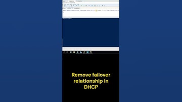 Remove failover relationship from  DHCP  scope