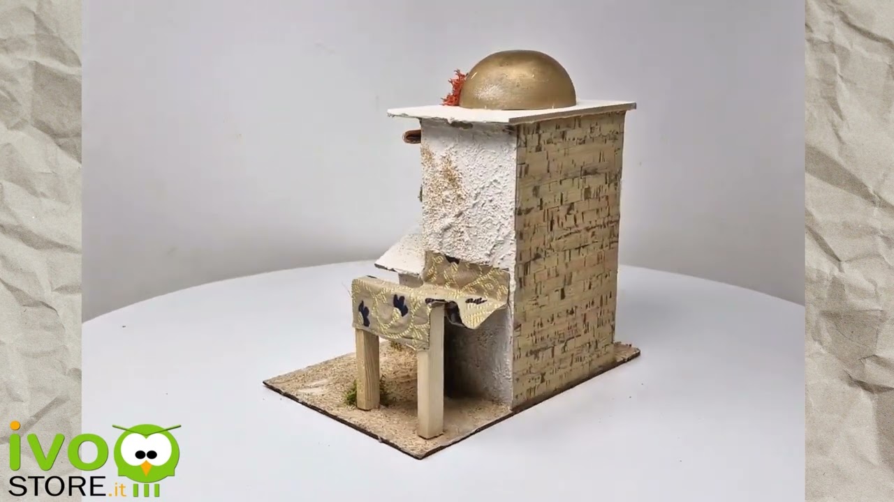 Casetta Araba per Presepe Stile Arabo 20x14 cm 11786B