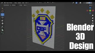 "Create the Perfect Brazil National Football Team Logo in Blender: Step-by-Step Tutorial" screenshot 3