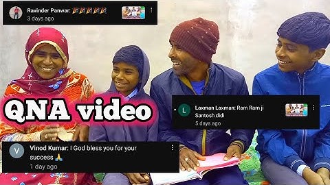 First QNA with family 🤩 Video Questions !!
