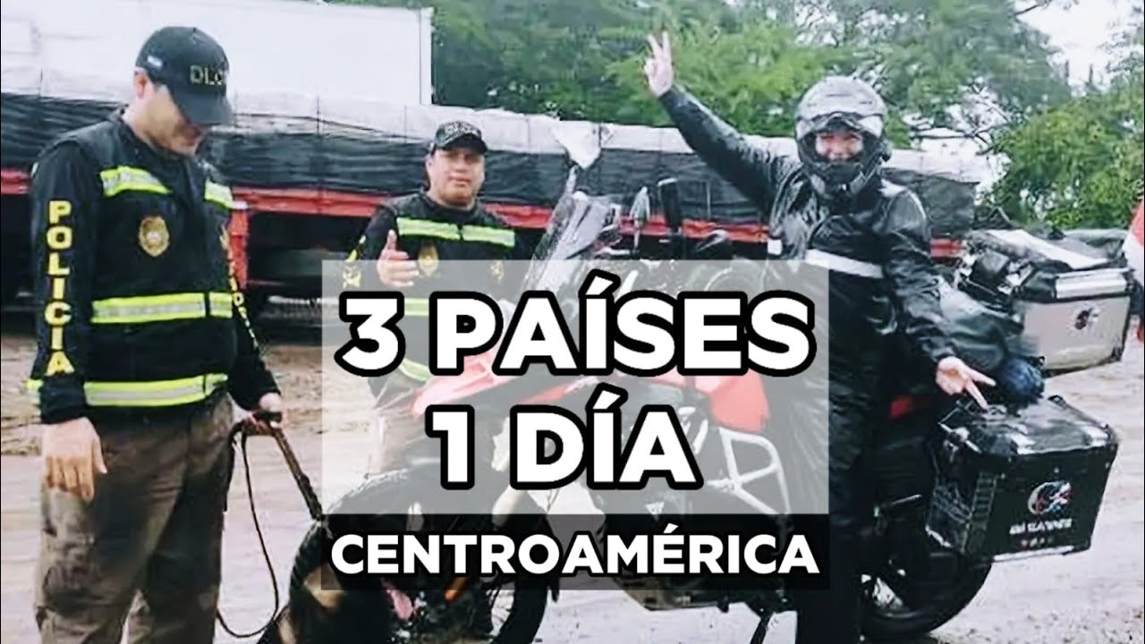 CRUZO 3 PAISES en UN DÍA en MOTO (T1E5) VIAJE en MOTO por CENTROAMÉRICA