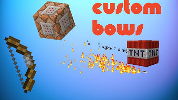 How to Make CUSTOM BOWS with Vanilla Minecraft Commands!