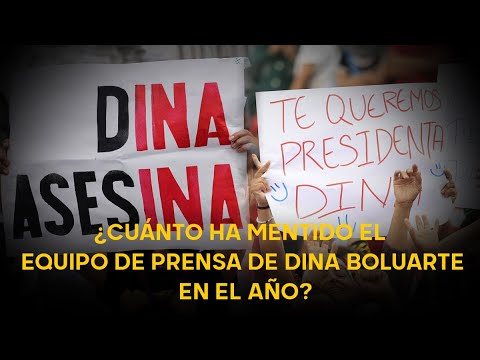 ¿Cuántas mentiras ha difundido el equipo de prensa de Dina Boluarte en el año?