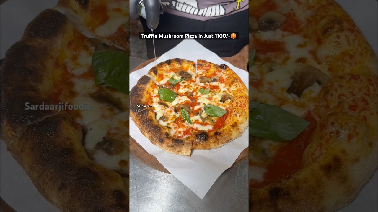 Truffle Mushroom Pizza in Just 1100🥵😋 #food #foodforfoodies #foodblogger #foodshorts #indianfood Truffle Mushroom Pizza in Just 1100🥵😋 #food #foodforfoodies #foodblogger #foodshorts #indianfood