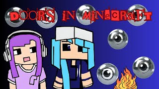 Taylor and Vanessa's First Impression On Doors Hotel Mod In Minecraft! (We were lost) :/