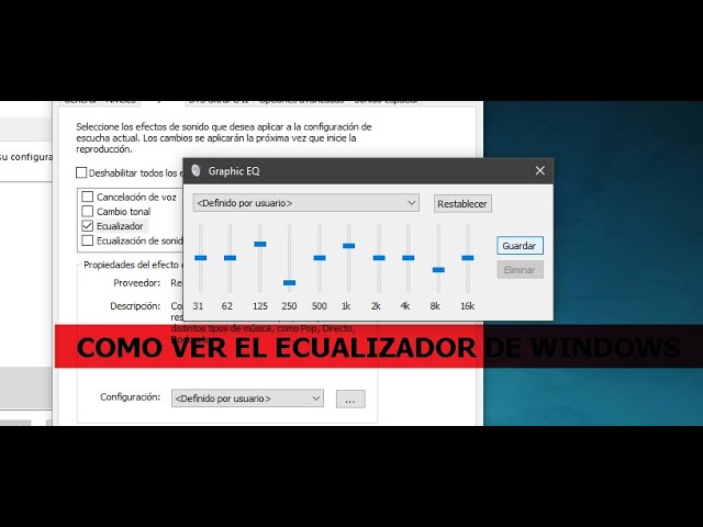 Ecualizador en Windows 11: cómo activarlo y qué alternativas hay