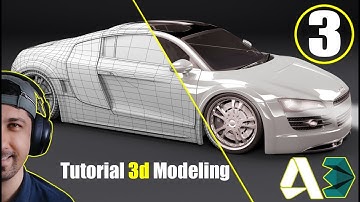 3D Modeling | Audi R8 | For video Games | by 3DS Max | Part03