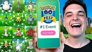 Catching 40+ SHINIES at the #1 Pokémon GO Event! (GO FEST NEW YORK)