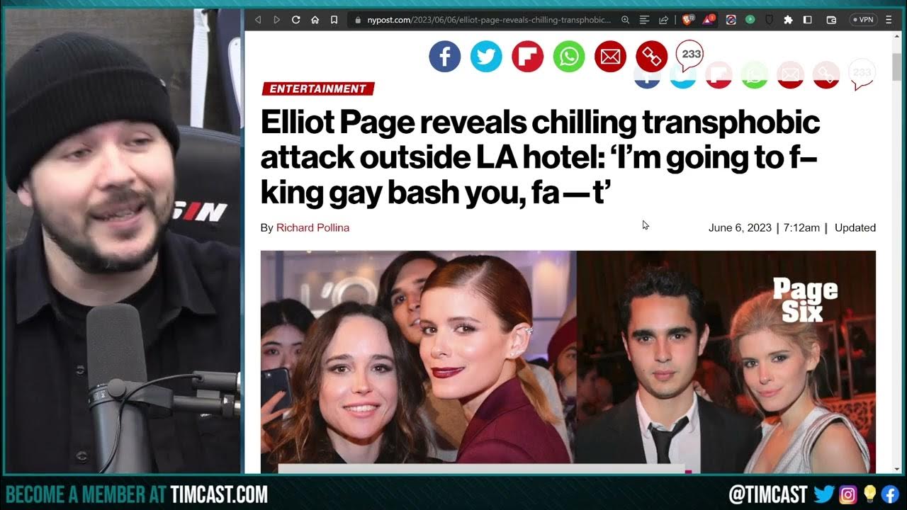 JUSSIE SMOLLETT 2.0, Elliot Page Tells INSANE Story About Attack In LA Coinciding With Book Release