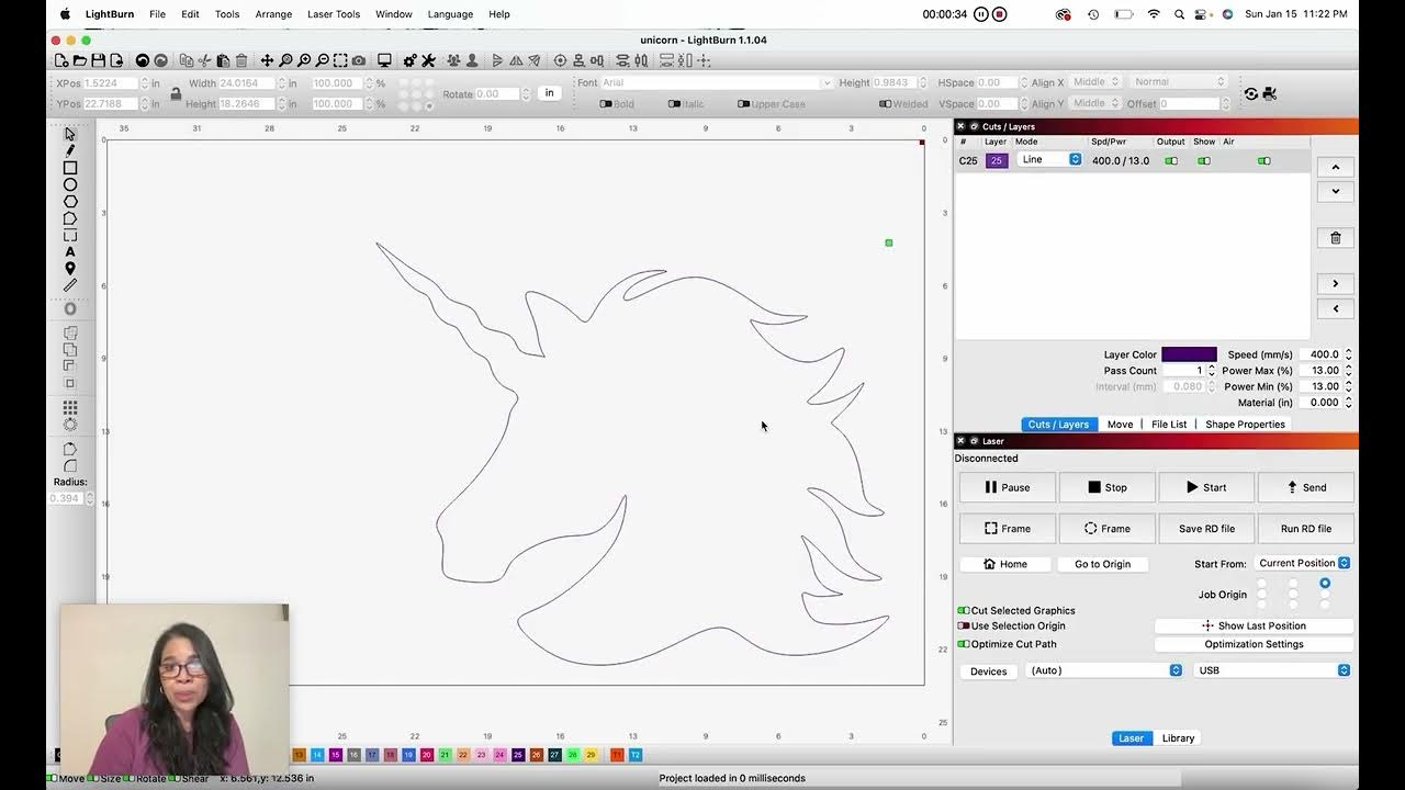 How to import a file into lightburn and what type of file can i import