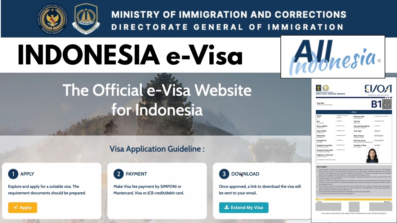 Как подать заявку на индонезийскую визу и электронную визу по прибытии онлайн (фото и билет не тр...
