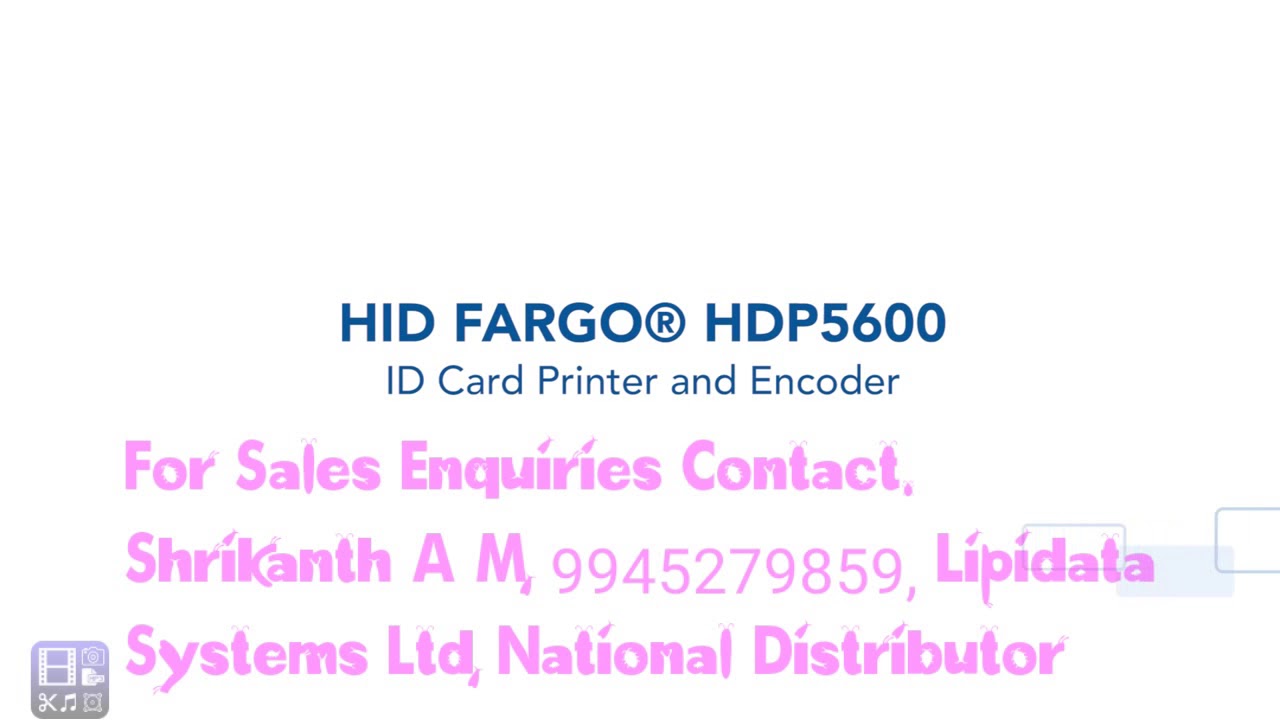 HID HDP 5600 with 600 DPI, ID card printer.