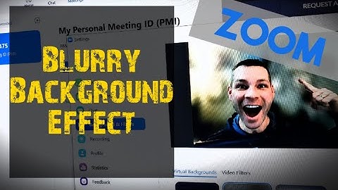 Zoom Blurry Background Effect