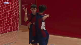 Resum BARÇA - INDUSTRIAS SANTA COLOMA - Divisió d'Honor Infantil FS