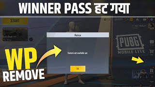 Pubg Lite Wp Removed😱| Pubg Lite Winner Pass Remove Problem Fix| Pubg Lite New Update 0.28.0 | Today