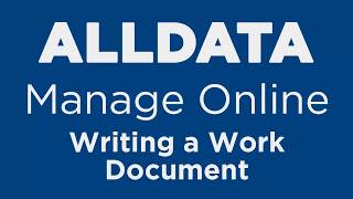 Manage Online: Writing a Work Document