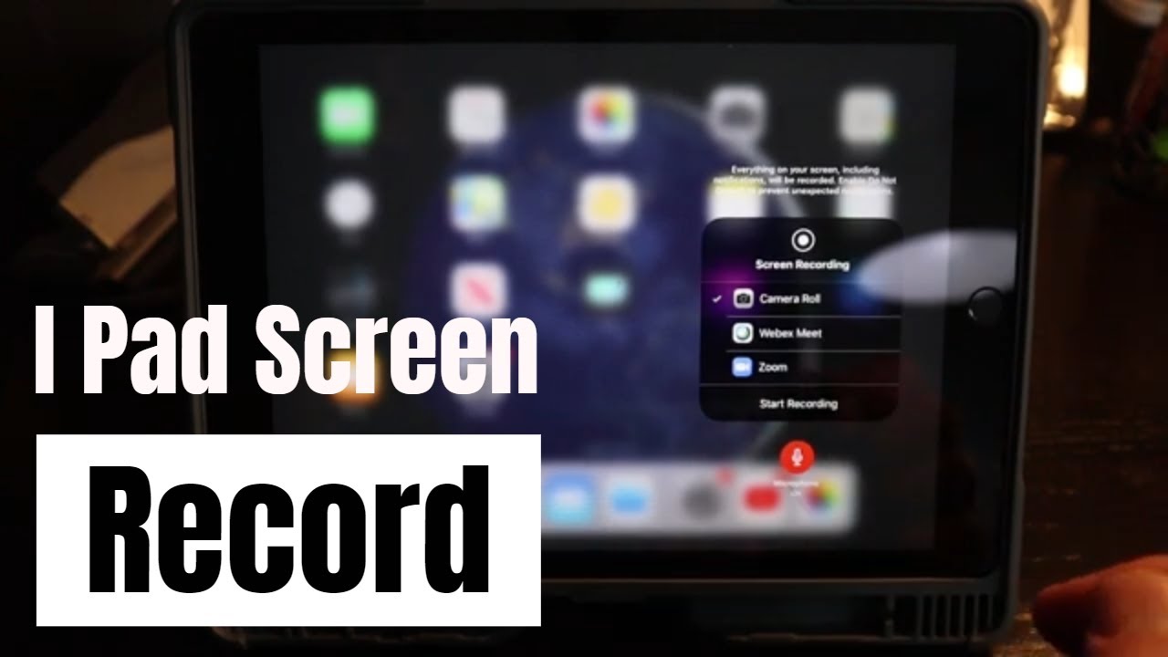 how to screen record on ipad pro