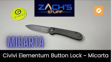 Civivi Knives Button Lock ~ Dark Green Micarta