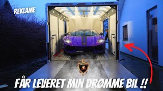 Får leveret min Lamborghini Aventador V12 ! TheStradman vibes !!