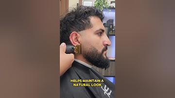 ( must watch ) 👀 how to fade a beard , easy steps ##barberlesson #taper