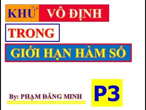 Video PHƯƠNG PHÁP KHỬ VÔ ĐỊNH DẠNG 3 CĂN BẬC 3, CĂN BẬC 2... - youtube