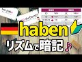 【リズムでドイツ語♪】初心者向け！超基本動詞 haben の人称変化＆簡単な例文を完全暗記！試験対策にも！（独検５級レベル）