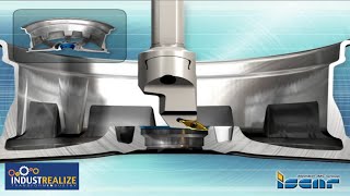 ISCAR INDUSTREALIZE  - Automotive - Cars - Aluminum Wheels -  Bore Turning