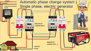 automatic phase changeover system, single phase, automatic line changeover