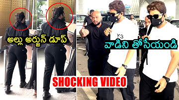 Allu Arjun SHOCKING Behaviour With His Duplicate | Nishant Delhi Wala Pushpa Lookalike At Mumbai