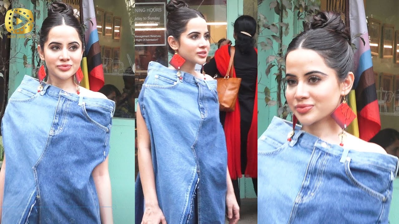 Urfi Javed Wear Jeans Pant As Top By Tearing It You Will Be Shocked To See The Pants