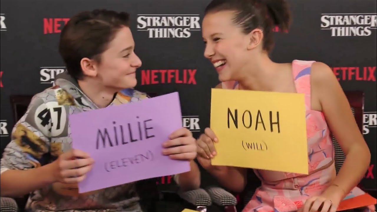 Millie Bobby Brown Noah Schnapp Funny Moments Part 2 Youtube