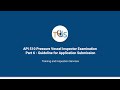 API 510 Pressure Vessel Inspector Examination Part 6 Guideline for