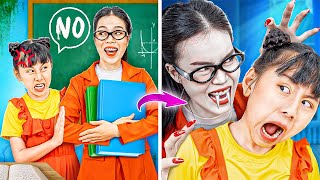 My Teacher Is A Vampire - Funny Stories About Baby Doll Family