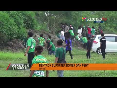 Bentrok Bonek dan PSHT, Pagar Stadion Rusak