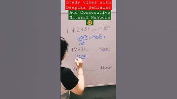 🤓How to Add Consecutive Natural Numbers? #numbersystem #tricks #shorts #reasoning #maths #shortsfeed