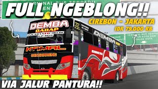 Full Ngeblong!! TRIP BUSSID CIREBON - JAKARTA | Bus Simulator Indonesia