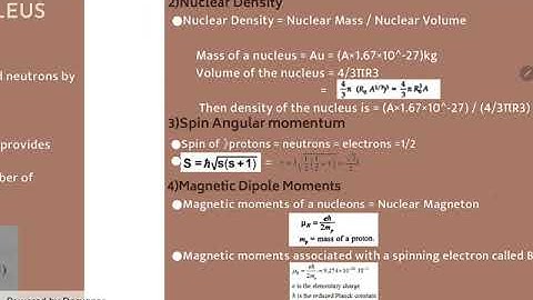 Nuclear Physics - General Properties Of Nucleus