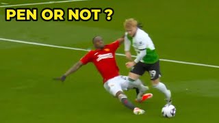VAR robbed Man United vs Liverpool Wan Bissaka didnt touch Elliot