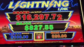 Lightning Link Slot Machine ⚡ | Sahara Gold Casino Session |