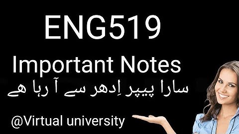 eng519 midterm repeated questions 2024//eng519 midterm preparation 2024//#virtualuniversity