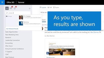 Search for answers in Yammer