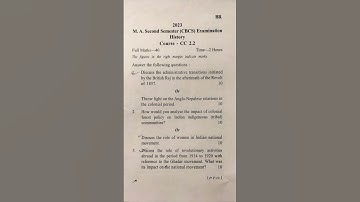 Rbu Distance 2nd Semester History 2.2 Paper Question 2024 #dde #rbu #history #rbuhistory #everyone