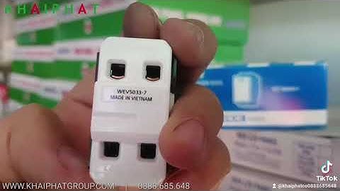 Công tắc 2 cực 20A Panasonic bật tắt máy lạnh, máy nước nóng | KHẢI PHÁT ELECTRIC