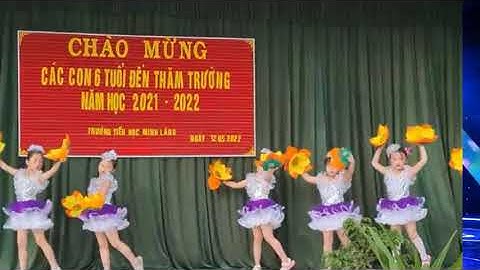 Các bé 5 tuổi trường mầm non Minh Lãng tham quan trải nghiệm ở trường mới
